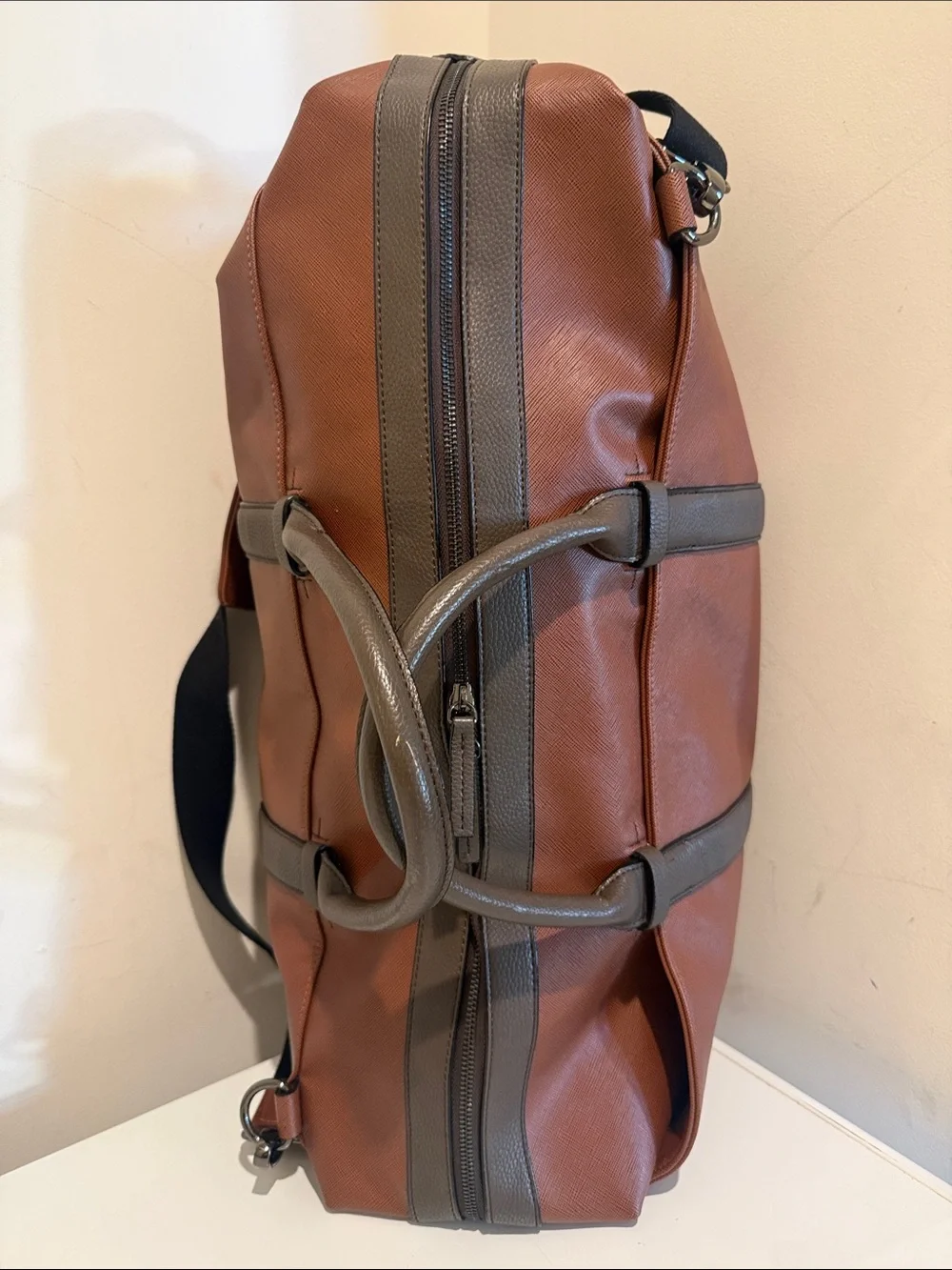 Ted Baker London Brown Duffel with Dark Trim